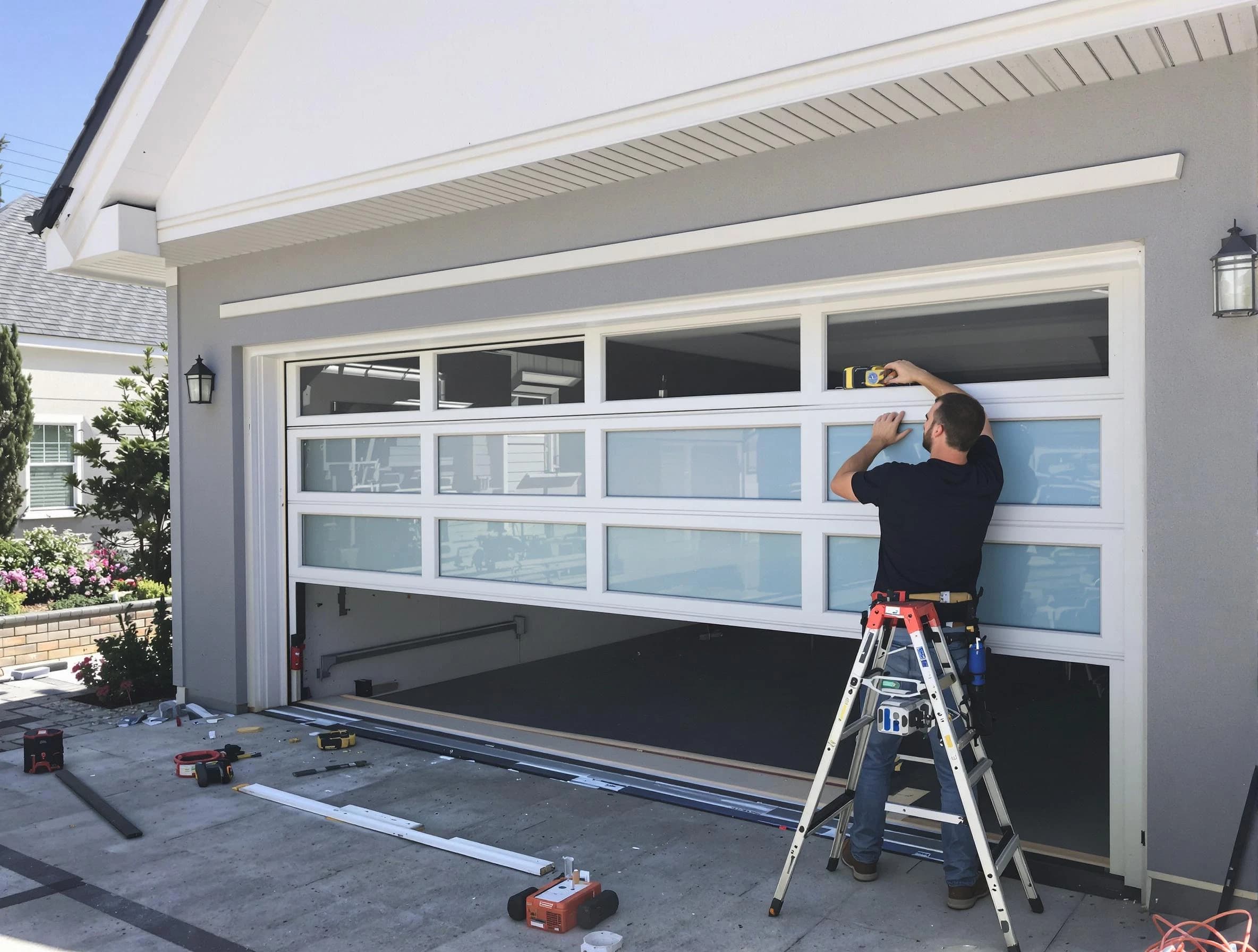 Fort Lupton Garage Door Repair team performing garage door replacement in Fort Lupton