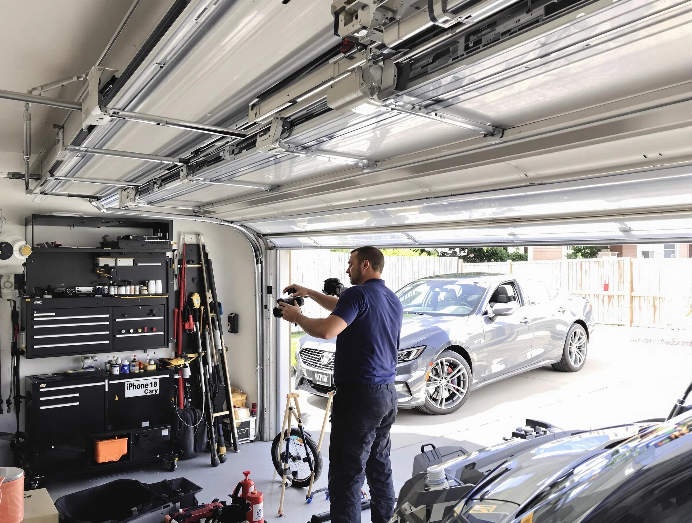 Fort Lupton Garage Door Repair technician fixing noisy garage door in Fort Lupton