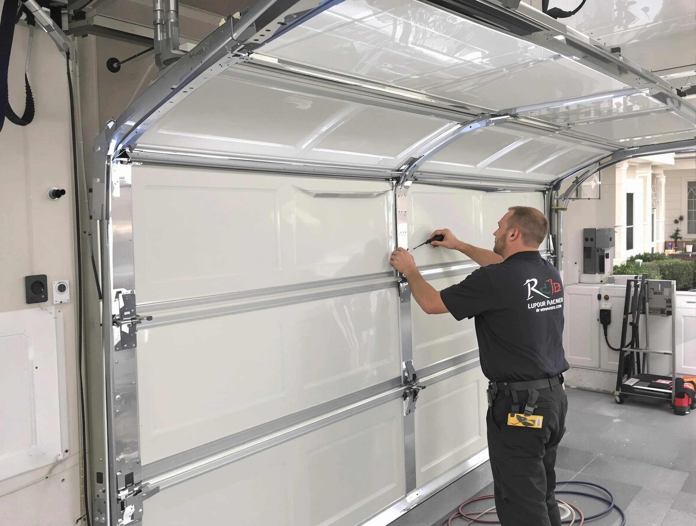 Fort Lupton Garage Door Repair professional performing panel repair in Fort Lupton
