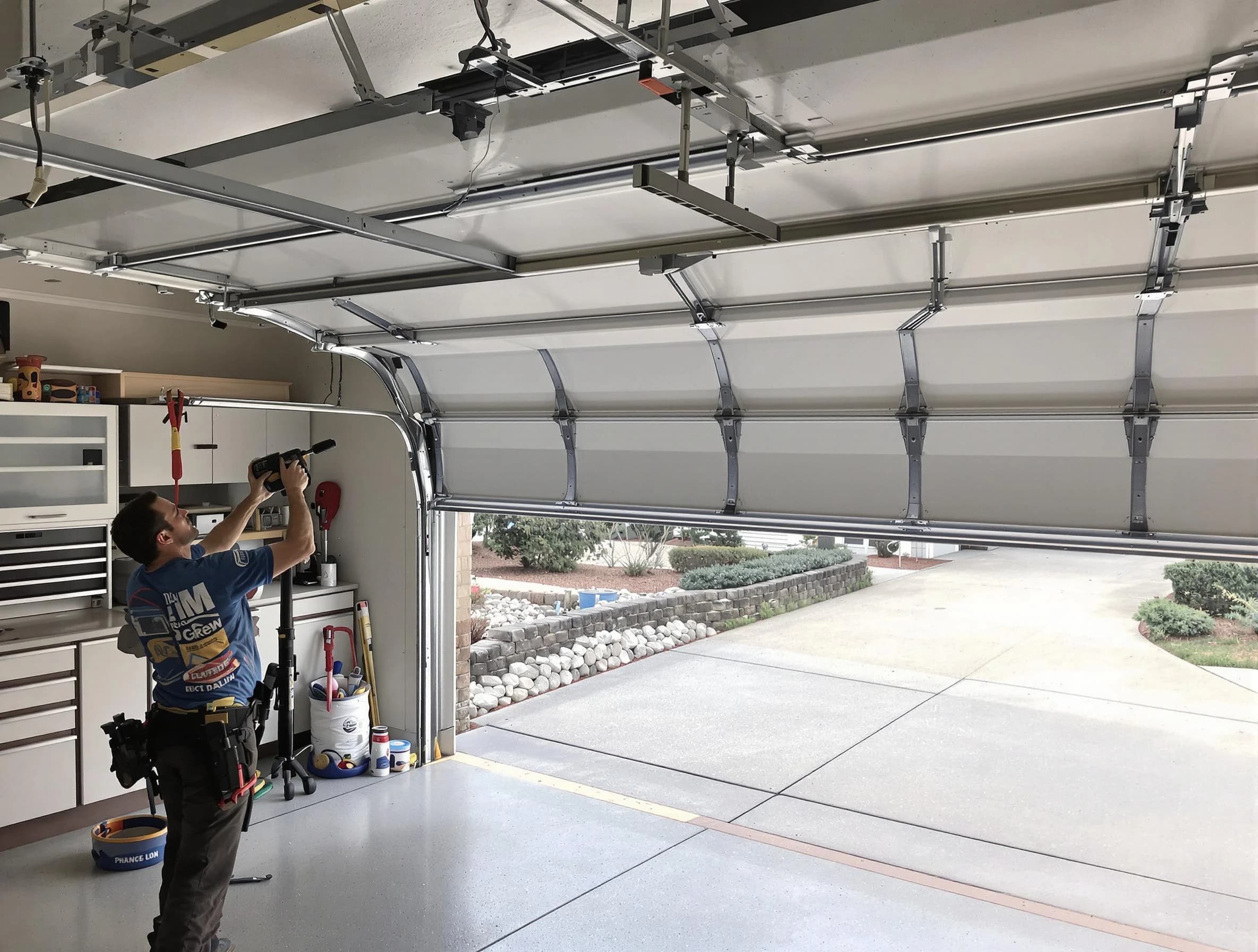 Garage door track repair service by Fort Lupton Garage Door Repair in Fort Lupton
