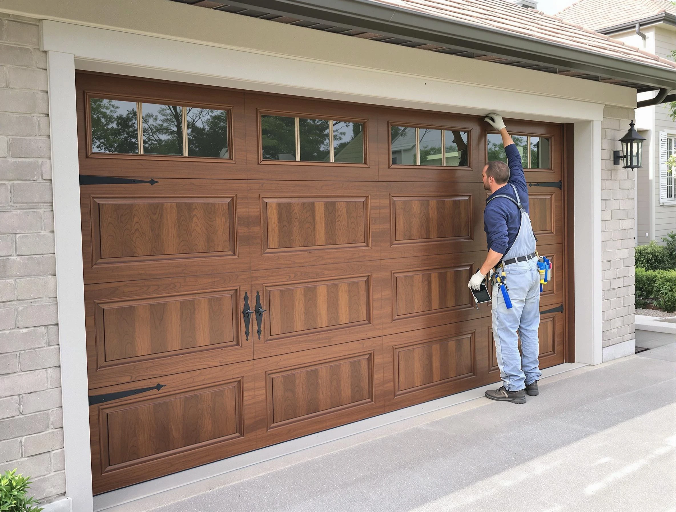 Custom garage door showcase by Fort Lupton Garage Door Repair in Fort Lupton