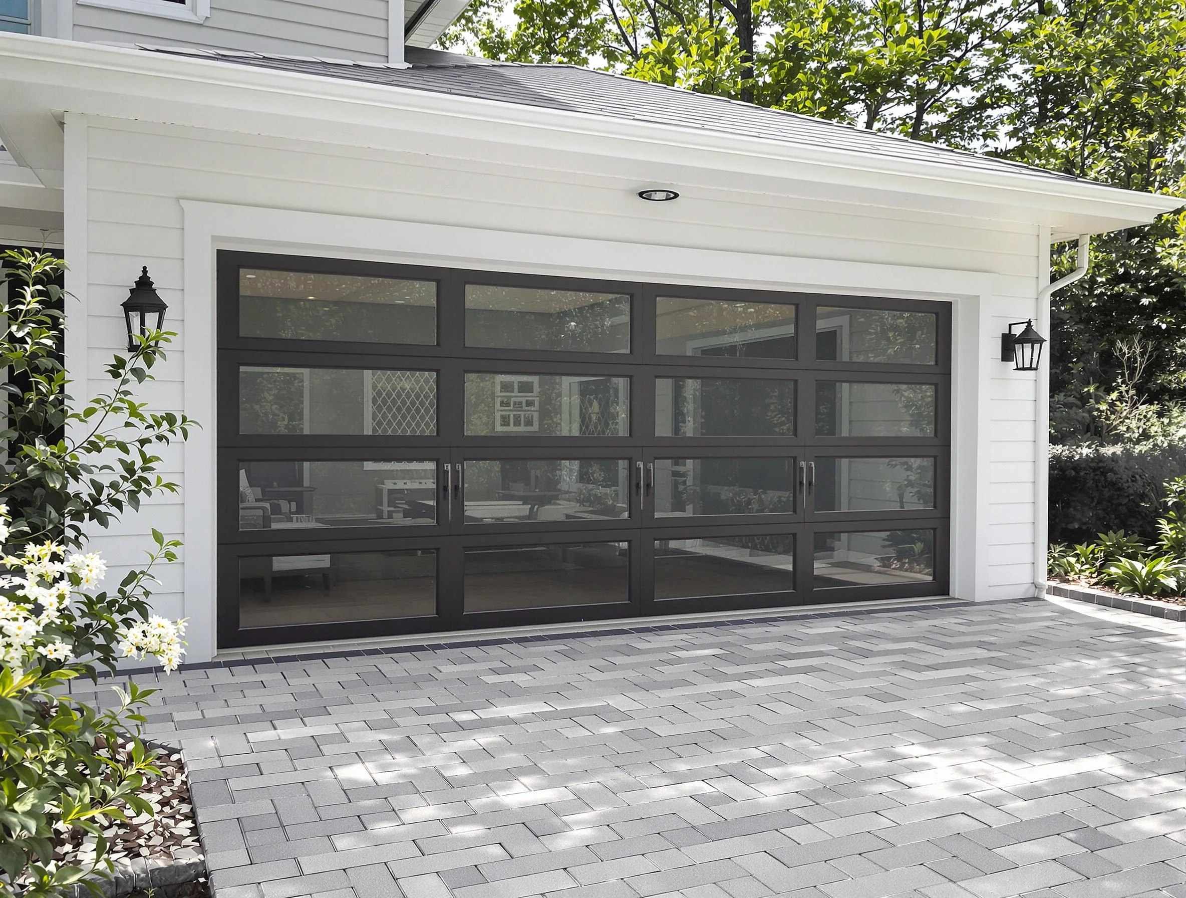 Fort Lupton Garage Door Repair design specialist presenting custom garage door options to Fort Lupton homeowner