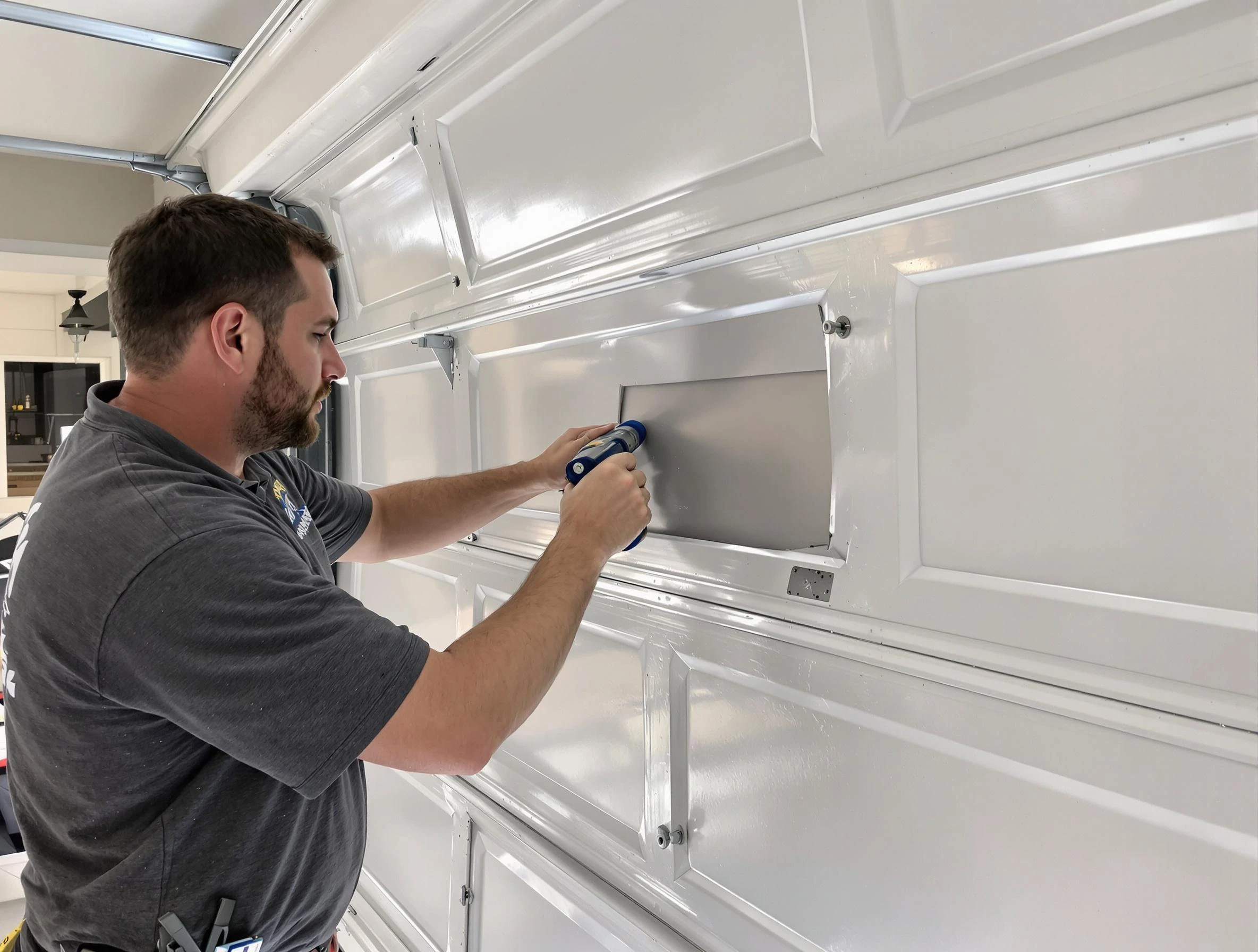Garage door panel repair by Fort Lupton Garage Door Repair in Fort Lupton