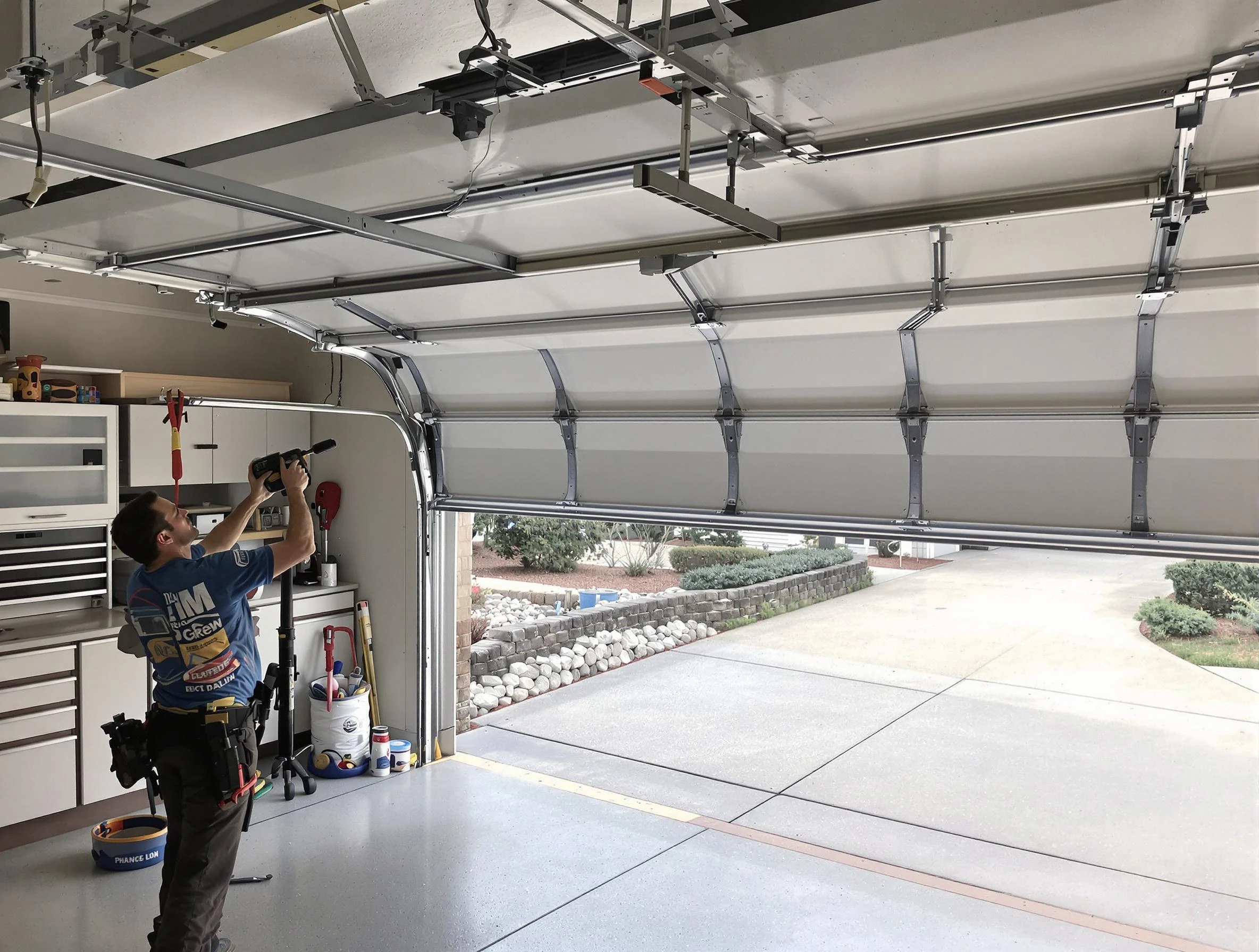 Garage door track repair service by Fort Lupton Garage Door Repair in Fort Lupton